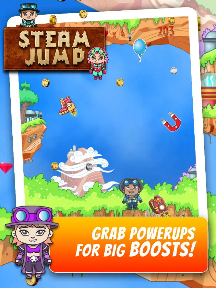 Скриншоты Steam Jump - Flying Steampunk Super Hero iPad 