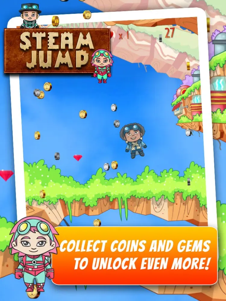 Скриншоты Steam Jump - Flying Steampunk Super Hero iPad 