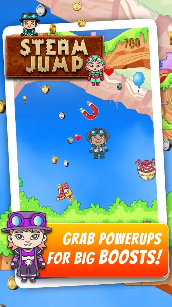 Скриншоты Steam Jump - Flying Steampunk Super Hero