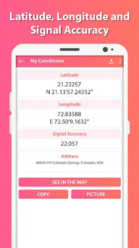 My Location - GPS Coordinates Screenshots