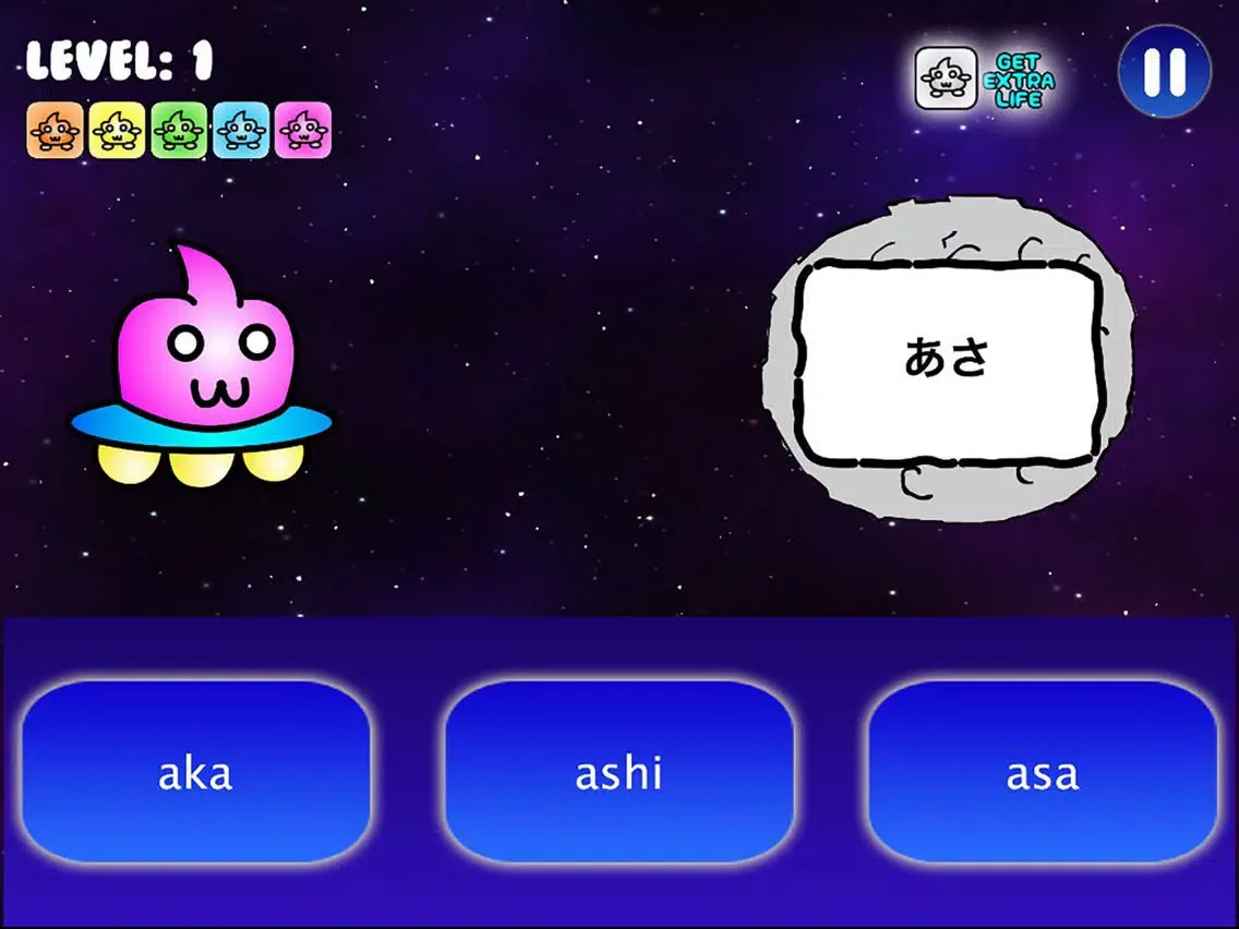 Capturas de tela do PuniPuni Kana Blaster iPad 