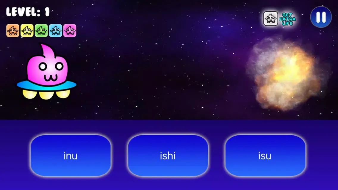 Capturas de tela do PuniPuni Kana Blaster