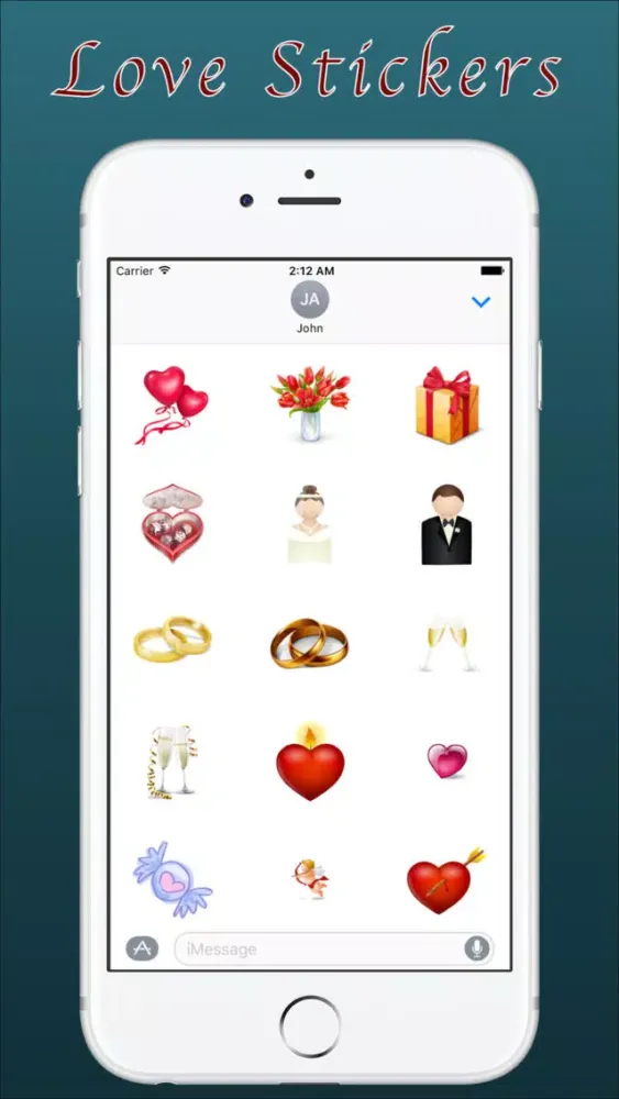 صور Love Stickers for iMessage App