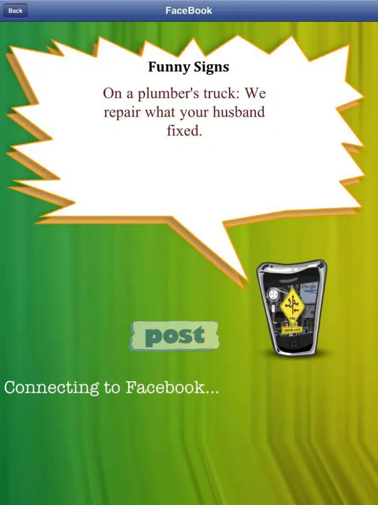 Funny Signs iPad  স্ক্রিনশট