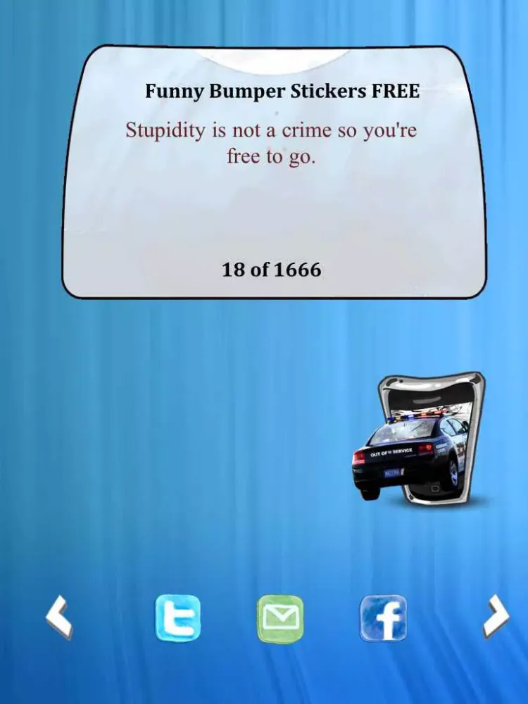 Funny Bumper Stickers FREE iPad  Ekran Görüntüleri