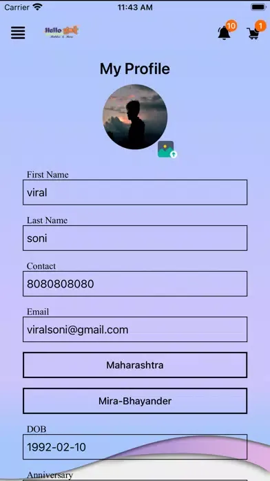 Tangkapan skrin Hello Mumbai
