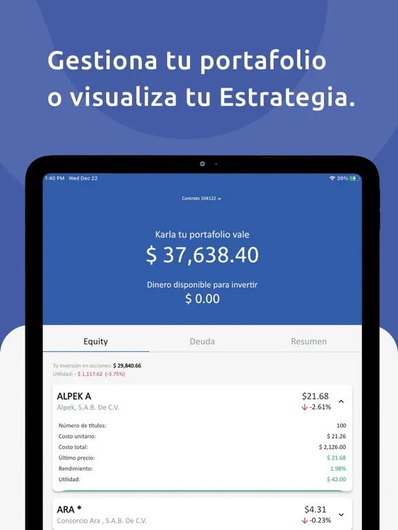 Punto Trader iPad  স্ক্রিনশট