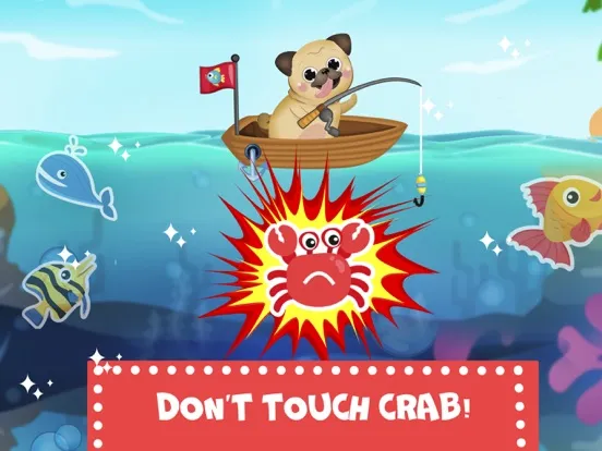 Puppy fishing - Funny pals iPad 应用截图