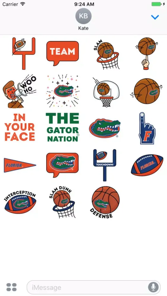 University of Florida Animated+Stickers Pack स्क्रीनशॉट