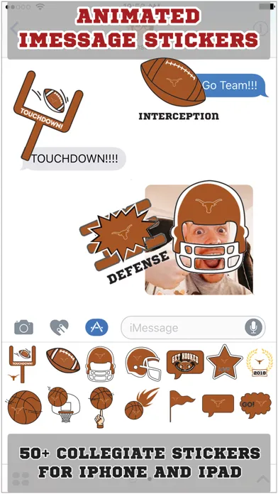 Скриншоты University of Texas Longhorns Animated+Stickers