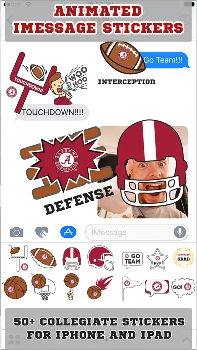 Crimson Tide Animated Emojis Screenshots