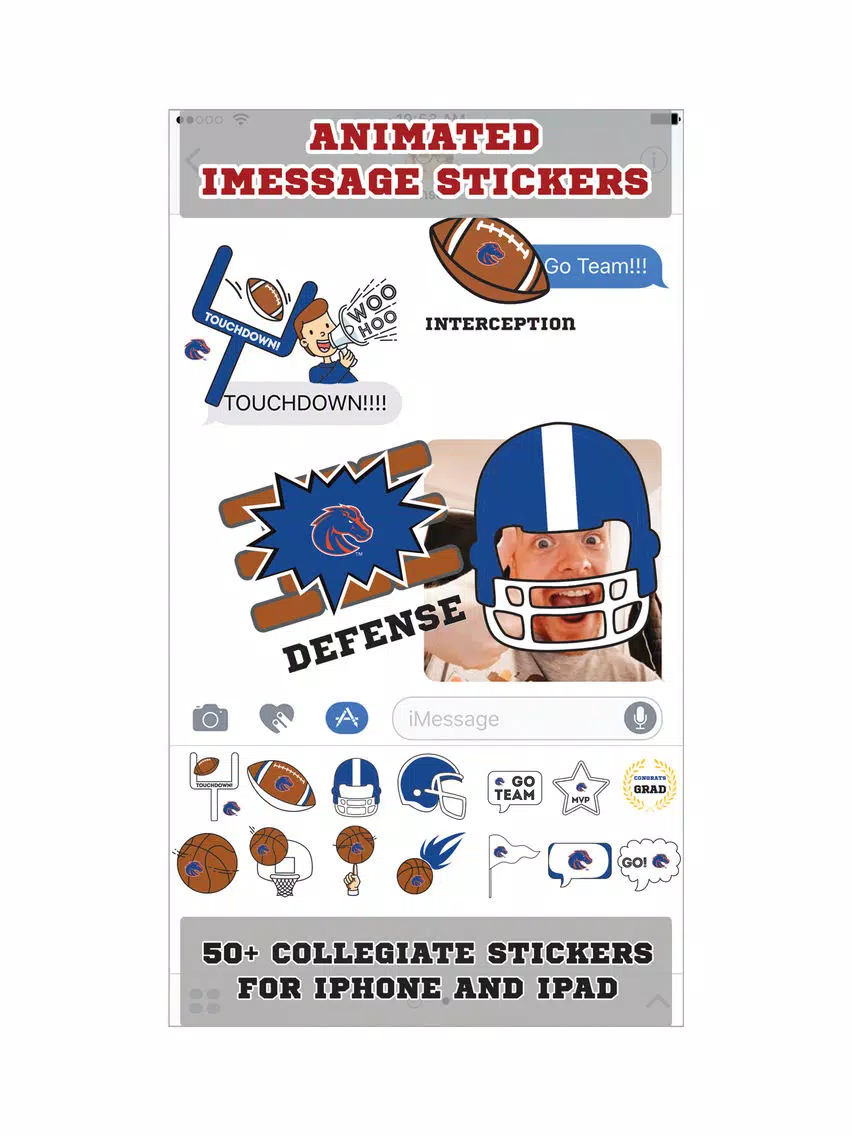 صور Boise State Broncos Animated+Stickers iPad 