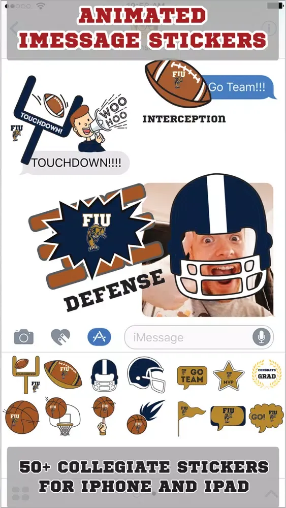 Zrzuty ekranu FIU Panthers Animated+Stickers for iMessage