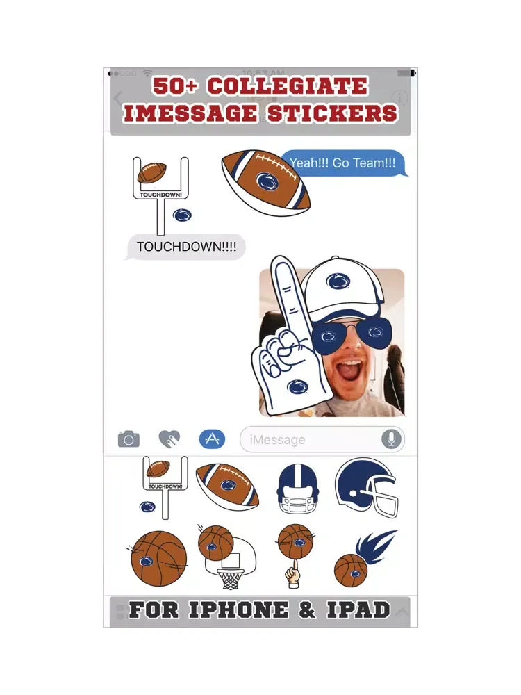 Capturas de pantalla de Penn State Nittany Lions Stickers PLUS iPad 