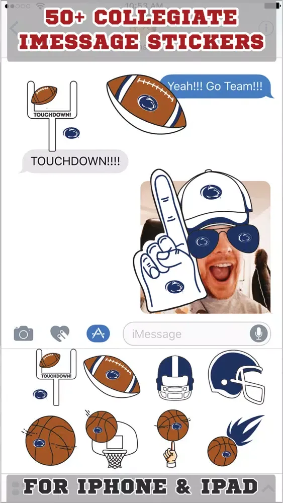 Capturas de pantalla de Penn State Nittany Lions Stickers PLUS