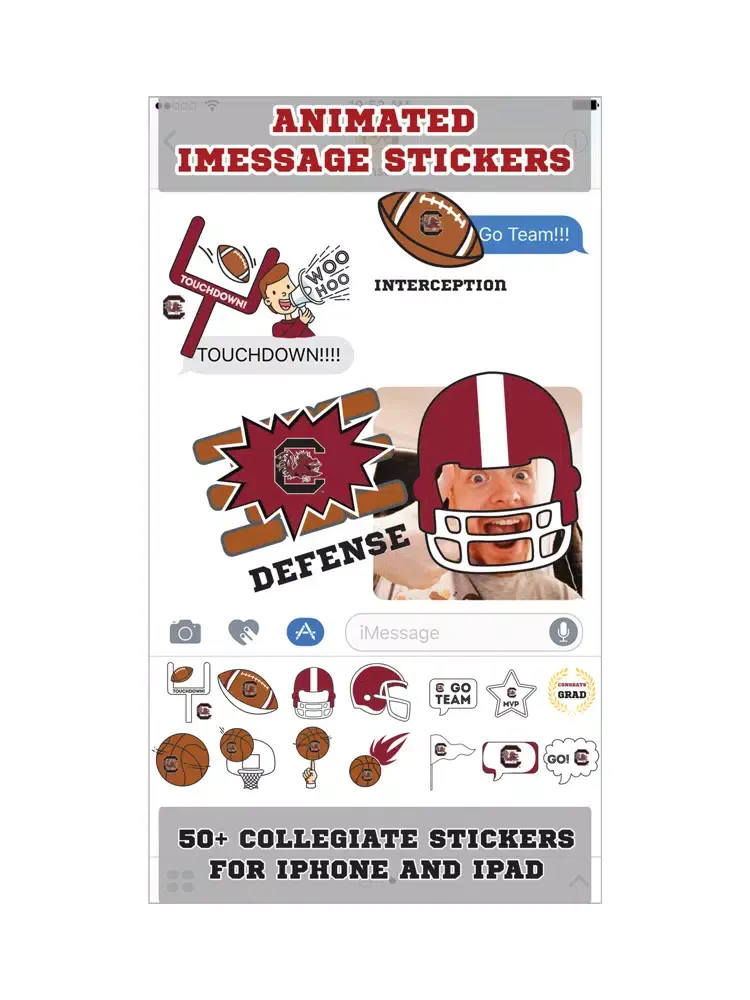 Gamecocks Animated Stickers iPad  سکرین شاٹس
