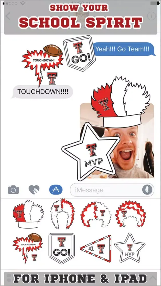Texas Tech Red Raiders Stickers for iMessage স্ক্রিনশট
