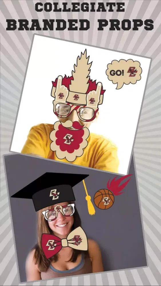 Boston College Eagles PLUS Selfie Stickers应用截图