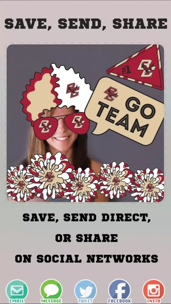Boston College Eagles PLUS Selfie Stickers应用截图