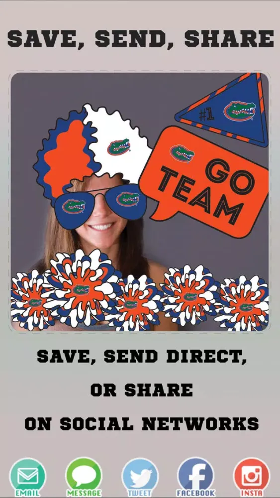 Florida Gators PLUS Selfie Stickers应用截图