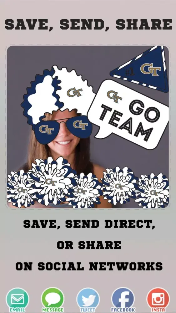 Georgia Tech Yellow Jackets PLUS Selfie Stickers Ekran Görüntüleri