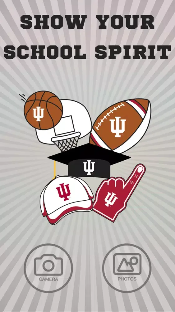 Indiana Hoosiers PLUS Selfie Stickers سکرین شاٹس