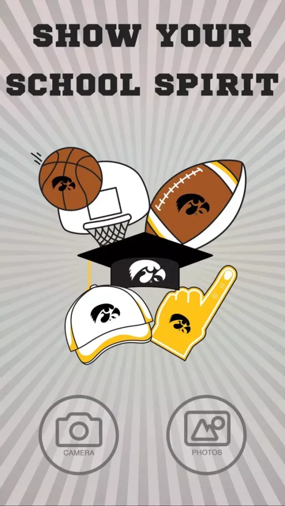 Iowa Hawkeyes PLUS Selfie Stickers Screenshots
