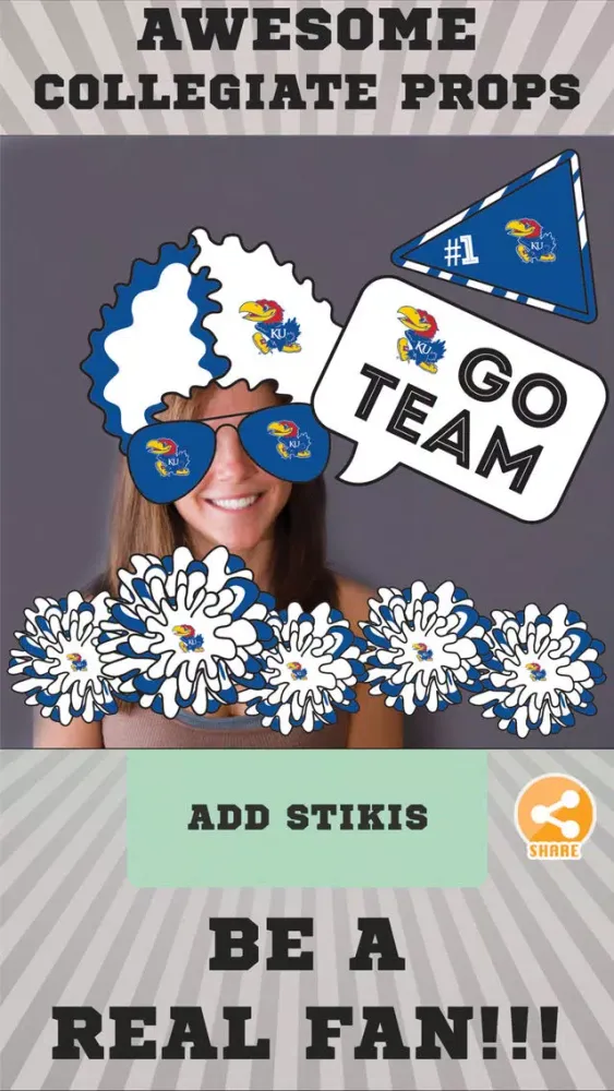Kansas JayHawks Selfie Stickers Ekran Görüntüleri