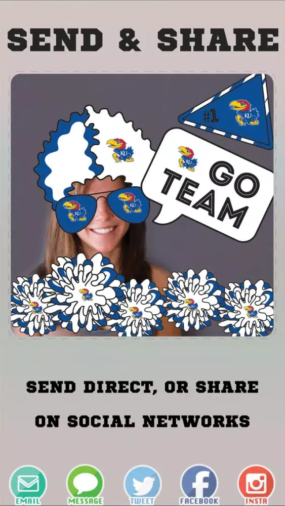 Kansas JayHawks Selfie Stickers Ekran Görüntüleri