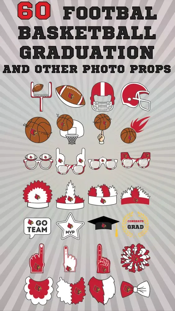 Скриншоты Louisville Cardinals PLUS Selfie Stickers
