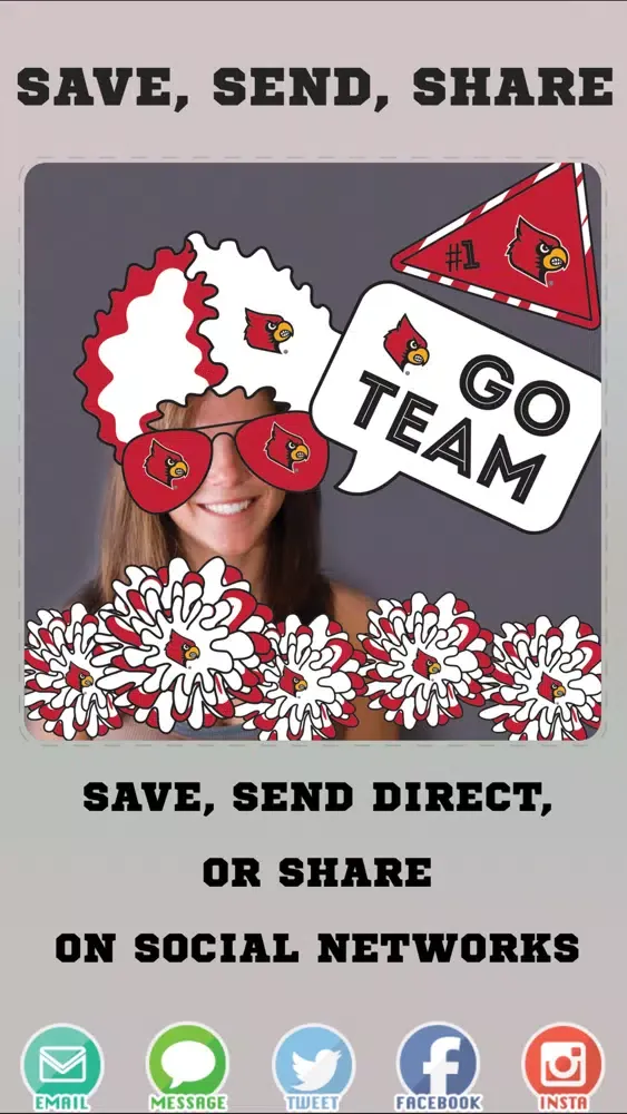 Скриншоты Louisville Cardinals PLUS Selfie Stickers