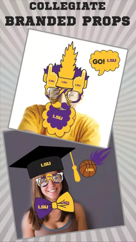 Capturas de pantalla de LSU Tigers PLUS Selfie Stickers