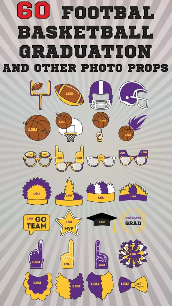 Capturas de pantalla de LSU Tigers PLUS Selfie Stickers