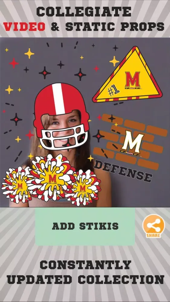 صور Maryland Terrapins Animated Selfie Stickers