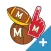 Maryland Terrapins PLUS Selfie Stickers