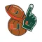 Miami Hurricanes Selfie Stickers
