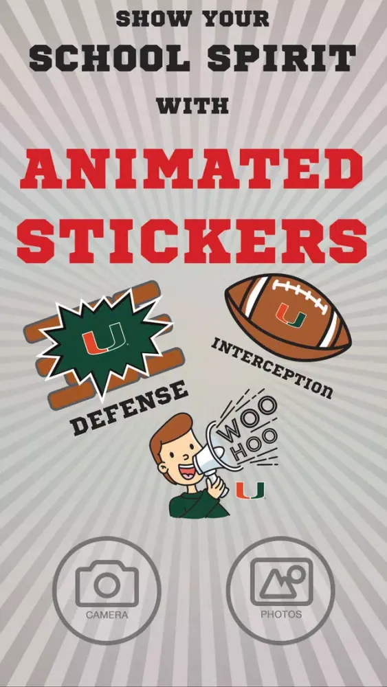 Miami Hurricanes Selfie Animtd應用截圖