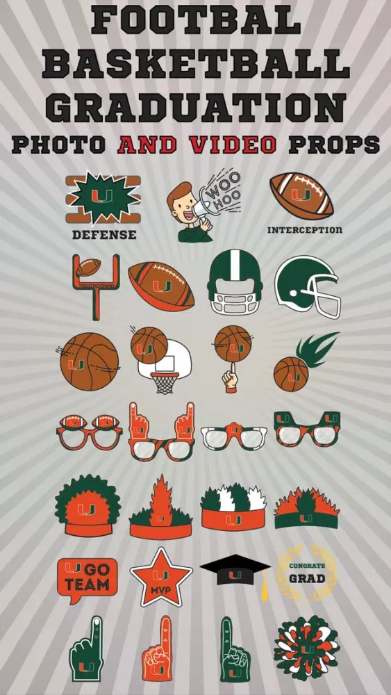 Miami Hurricanes Selfie Animtd應用截圖