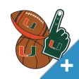 Miami Hurricanes PLUS Selfie Stickers
