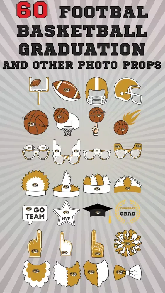 Missouri Tigers PLUS Selfie Stickers应用截图