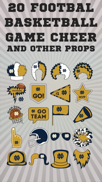 Notre Dame Pro Selfie Stickers स्क्रीनशॉट