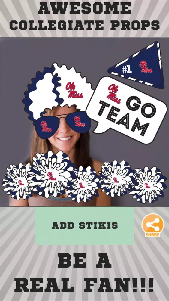 Ole Miss Rebels Selfie Stickers Screenshots