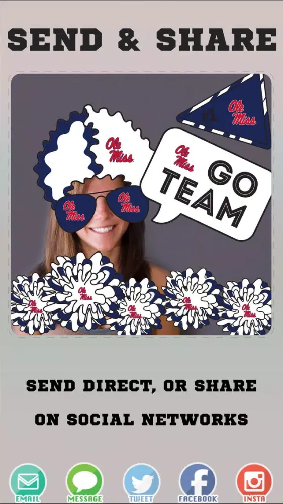 Ole Miss Rebels Selfie Stickers Screenshots