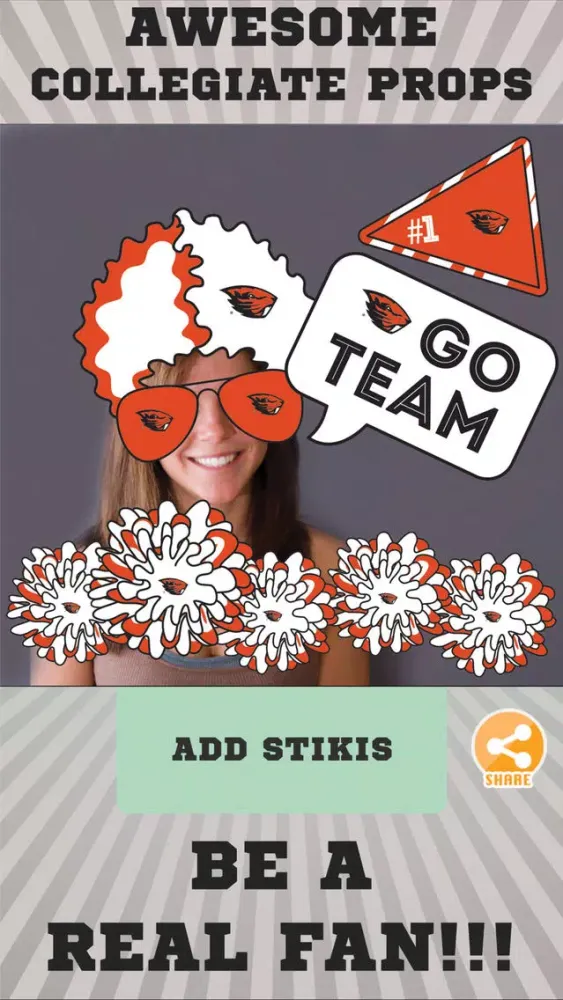 صور Oregon State Beavers Selfie Stickers