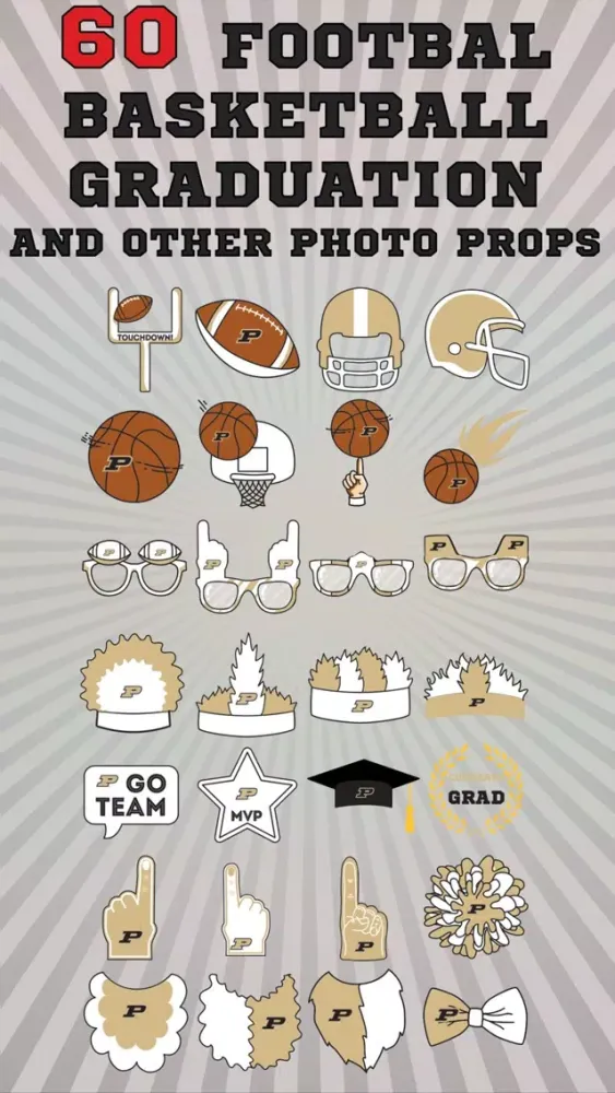 Скриншоты Purdue Boilermakers PLUS Selfie Stickers