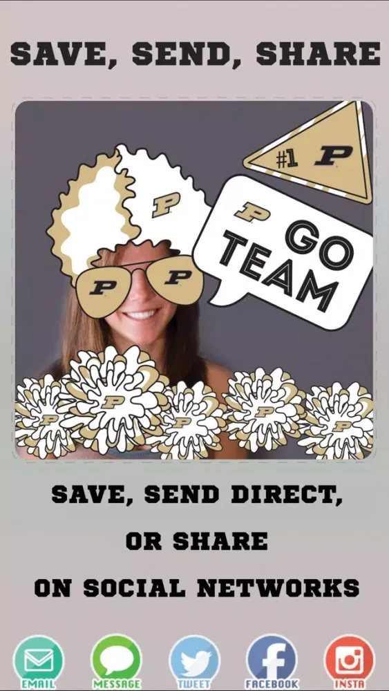 Скриншоты Purdue Boilermakers PLUS Selfie Stickers