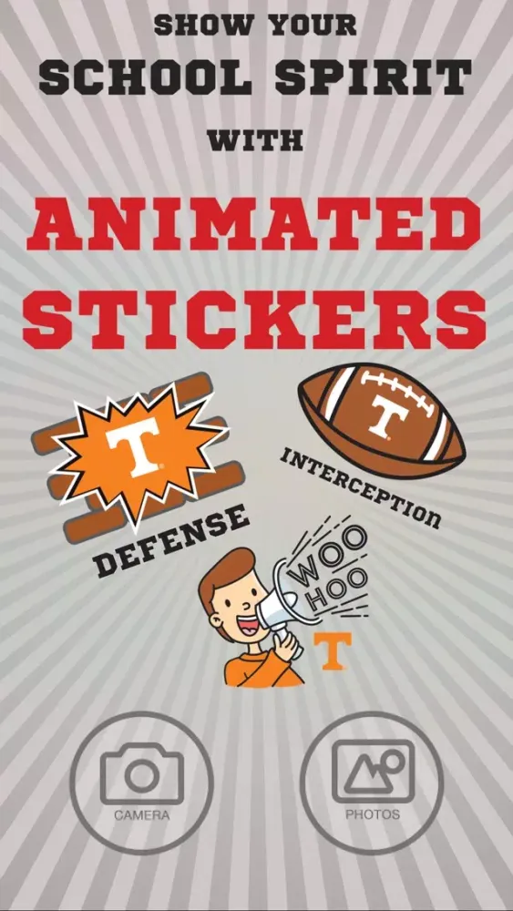 Скриншоты Tennessee Volunteers Animated Selfie Stickers