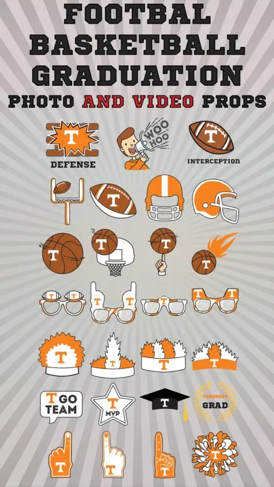 Скриншоты Tennessee Volunteers Animated Selfie Stickers