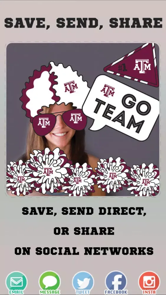 Texas A&M Aggies PLUS Selfie Stickers Screenshots