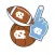 UNC-Chapel Hill Tarheels Selfie Stickers